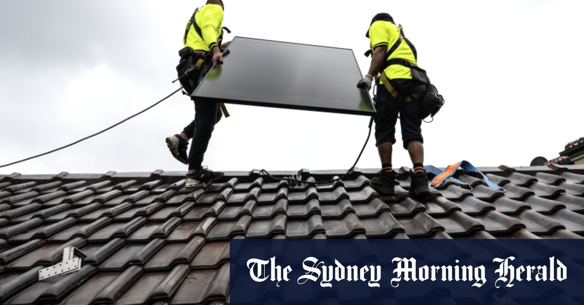 Pourquoi si peu d'appartements à Sydney et à Melbourne ont des panneaux solaires?