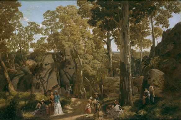 William Ford est au rocher suspendu, qui peut être vu au NGV à Melbourne.