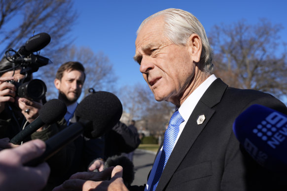 Peter Navarro, conseiller principal de la Maison Blanche pour le commerce et la fabrication, a poursuivi l'Australie sur des tarifs depuis la première administration Trump.