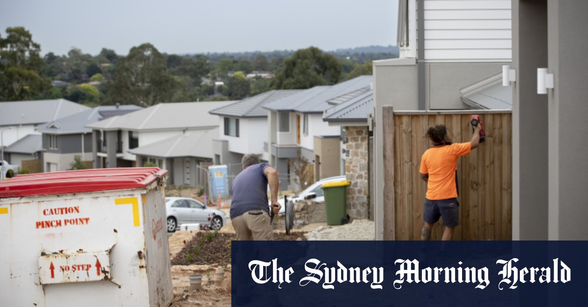 Slow Home Building Holding Back Australia tandis que la banque de réserve se réunit pour considérer les taux réduits