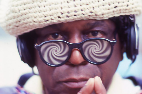 Le défunt chef d'orchestre Sun Ra, en 1979.