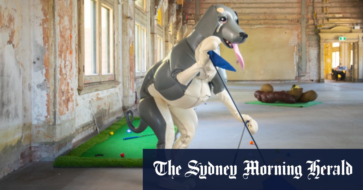 Mini-Golf Event Swingers pour reprendre la salle de bal de la gare de Flinders Street pour le festival montant de Melbourne