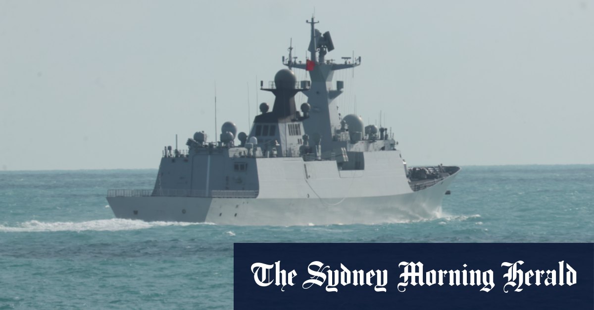Des navires de guerre chinois ont repéré 150 milles marins de Sydney