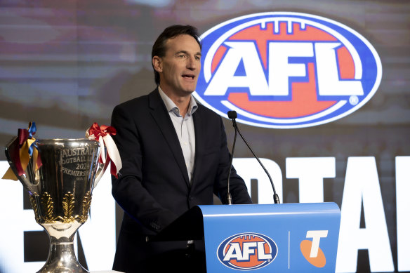 Dans les discussions: le directeur général de l'AFL, Andrew Dillon, souhaite des modifications à la politique des drogues illicites.