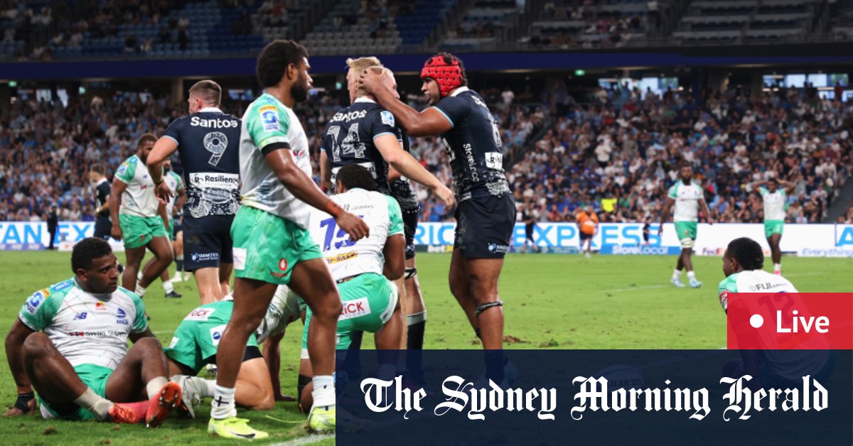 Travail en cours Waratahs pip drua dans un autre thriller chaotique