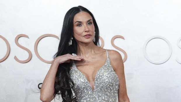Nominée de la meilleure actrice Demi Moore aux Oscars.