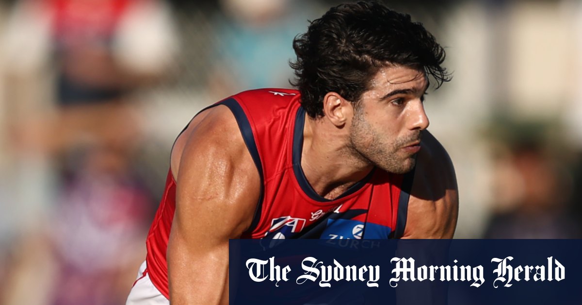 La star des démons de Melbourne Christian Petracca se répartit à partir de la gestion des sports de Connors étoilée en mouvement de puissance