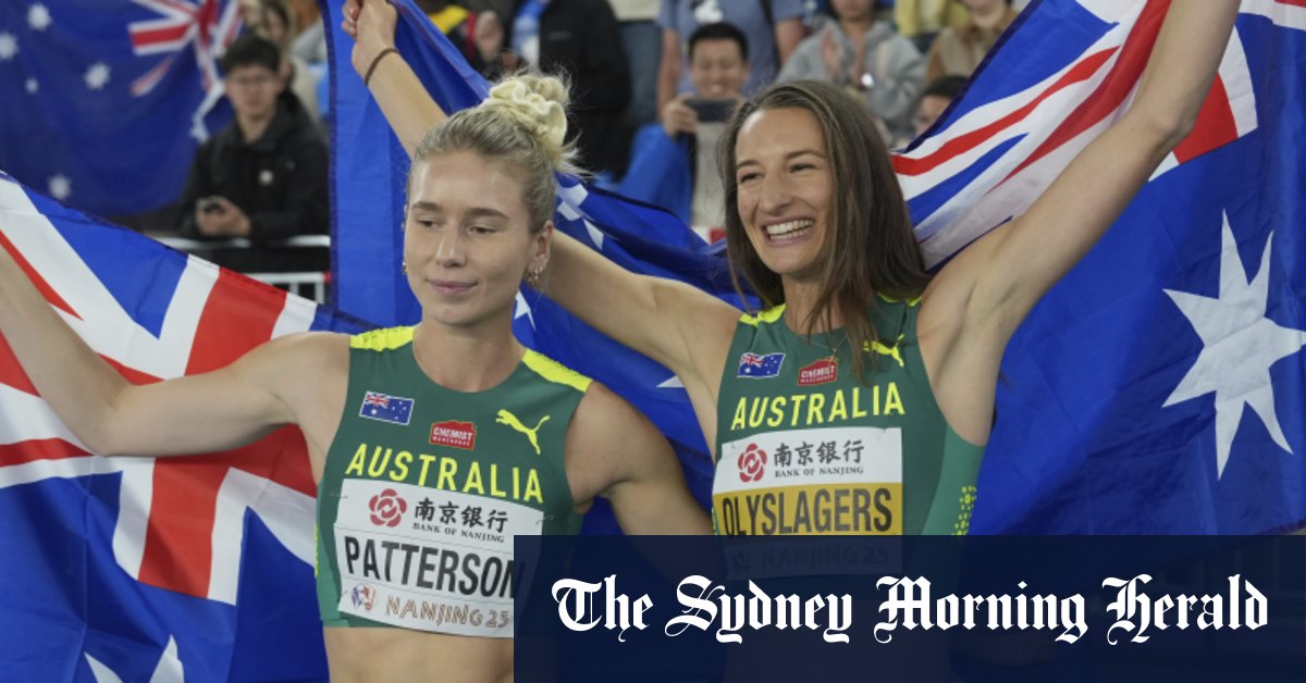 Nicola Olyslagers, Eleanor Patterson remporte l'or et l'argent au saut en hauteur aux championnats du monde d'athlétisme en salle