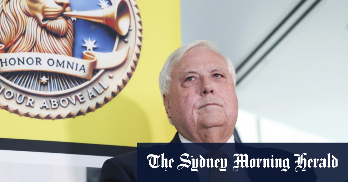Clive Palmer lance la trompette des patriotes publicitaires Blitz