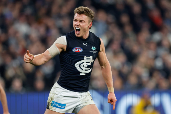 Mind Games: le capitaine de Carlton Patrick Cripps étudie la psychologie. Les Blues espèrent tourner leur saison contre les Magpies jeudi.