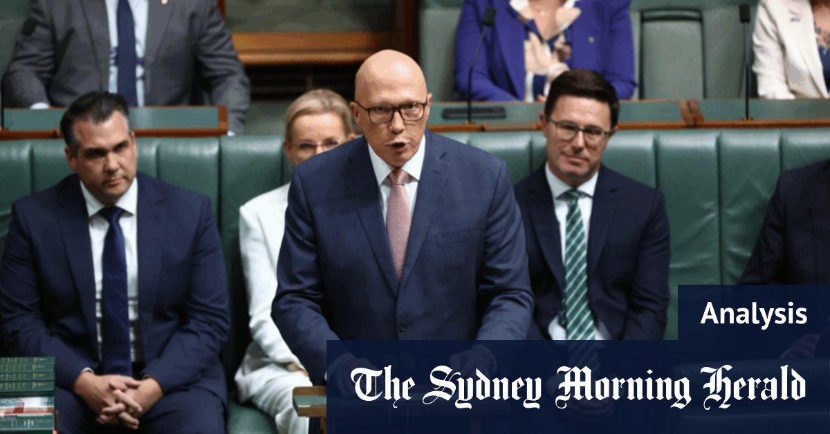 Peter Dutton veut sauver l'Australie de sa sombre vision du pays sous Albanais