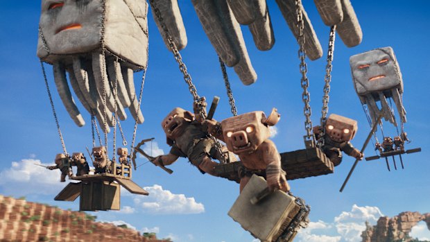 Les porcs démoniaques dans un film Minecraft passent leur temps à comploter pour éliminer la créativité.