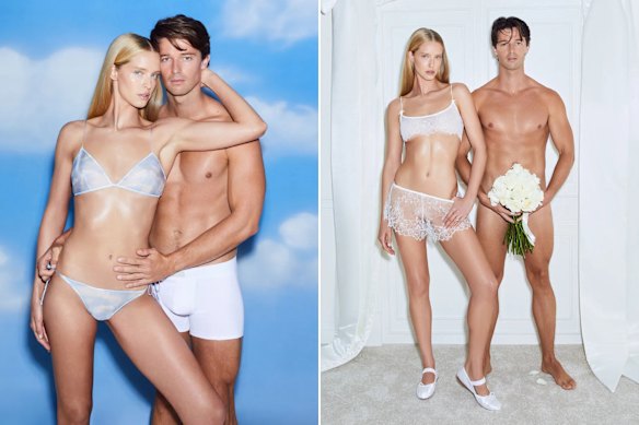 Abby Champion et acteur de «The White Lotus» Patrick Schwarzenegger pour Scums.