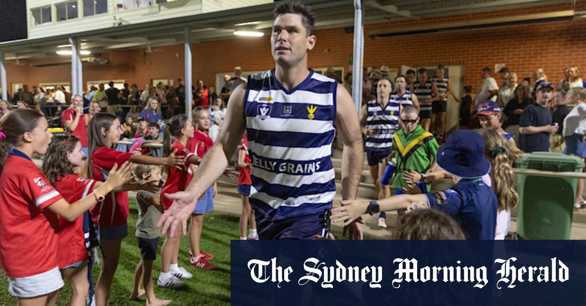 Geelong Cats Great Tom Hawkins transforme son équipe de la ville natale Finley en grands vainqueurs de la Ligue Murray le Vendredi Saint; AFL Premiership; Médaille Coleman; Tout-australien