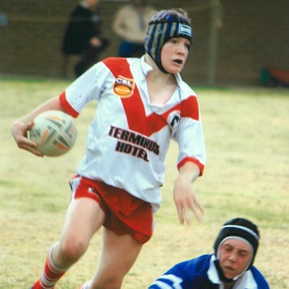 Liam Martin sur la charge des Temora Dragons.