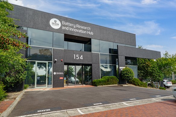 Le centre de recherche sur batterie de Deakin au 154 Highbury Road, Burwood.