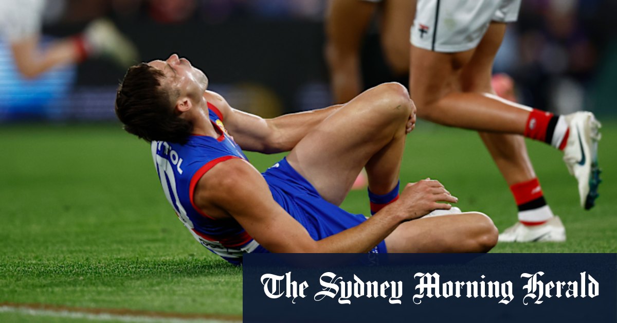 L'attaquant des Bulldogs occidentaux Sam Darcy blesse le genou contre les saints de St Kilda