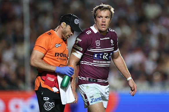 Jake Trbojevic quitte le terrain jeudi soir.