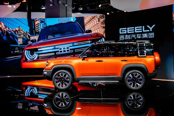 Le véhicule hors route Galaxy Cruise a été lancé par mercredi par le constructeur automobile chinois au Shanghai Auto Show.