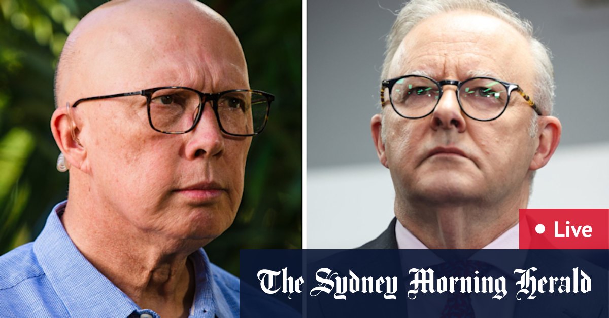 Anthony Albanese Spruiks Hotline Medicare; Peter Dutton Coalition Metter Budget Engage à compter sur les coupes