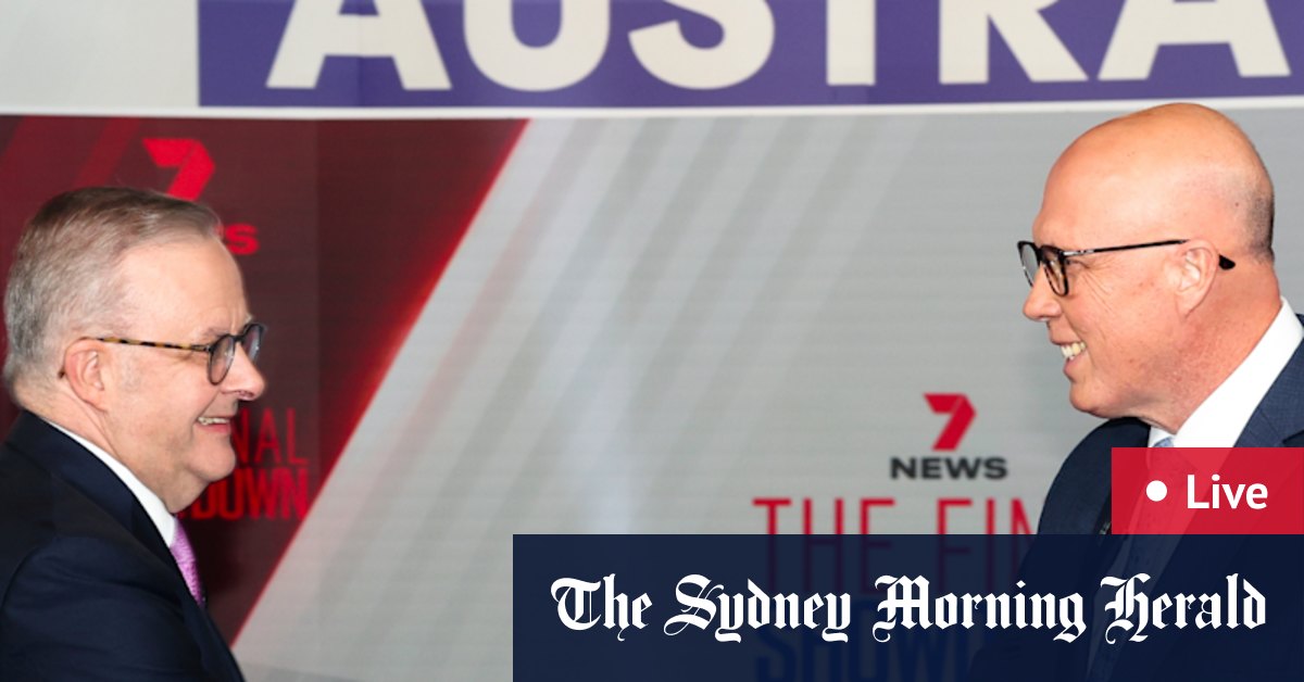 Anthony Albanese contre Peter Dutton Leaders des dirigeants réaction de leaders