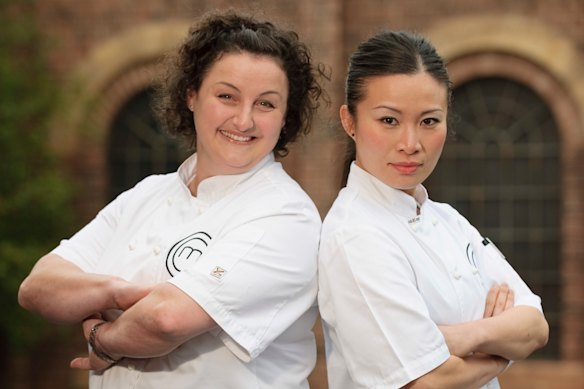 Julie Goodwin et Poh Ling Yeow: le vainqueur et finaliste de la première saison de Masterchef Australia.