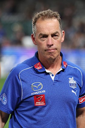 L'entraîneur de North Melbourne Alastair Clarkson.