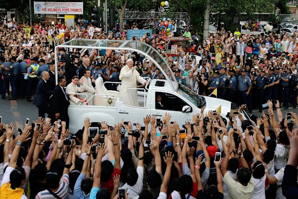 Le pape François a visité Manille en 2015. Les Philippines sont le seul pays à prédominance chrétienne d'Asie.