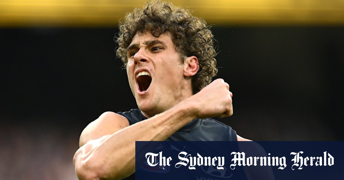 Charlie Curnow subit un coup de genou à Carlton Blues Training