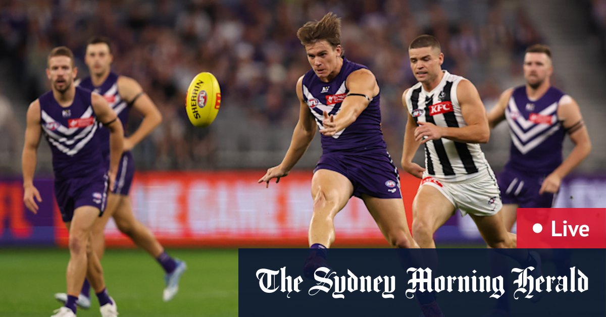 Fremantle Dockers contre Collingwood Magpies; scores; résultats; luminaires; Craig McRae; Justin Longmuir; Caleb Serong; Nick Daicos; Stade Optus; équipes; conseils; jeux à jeux Comment regarder