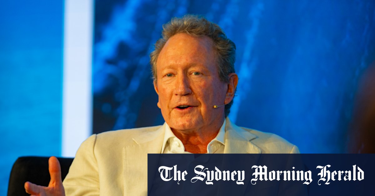 Net Zero est un f ------ con ', dit Andrew Forrest