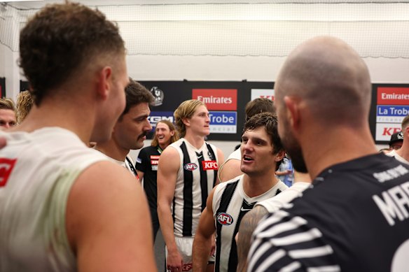 Schultz a parlé à des coéquipiers après la victoire sur Fremantle dans laquelle il a copié un coup.