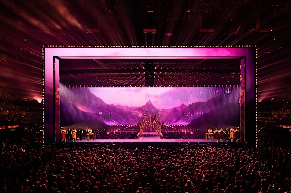 Tout le monde est une scène… Le rideau augmente lors du 69e concours annuel de la chanson eurovision à Bâle, en Suisse.