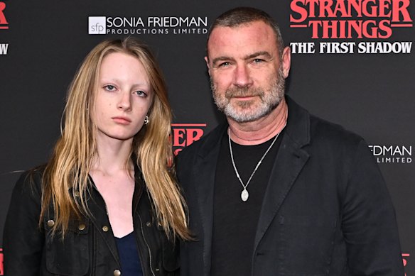 Kai Schreiber avec le papa star hollywoodien Liev Schreiber.