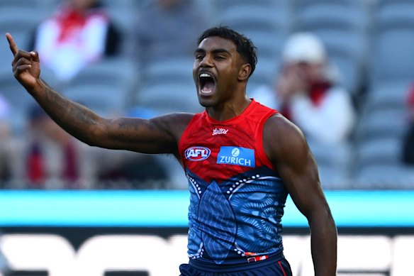Kysaiah Pickett a déclenché Melbourne avec cinq buts contre Sydney.