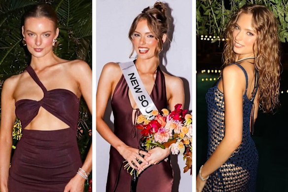 La finaliste de Miss Univers Australia, Sheridan Mortlock, porte des vêtements d'occasion - et veut que le monde le sache.