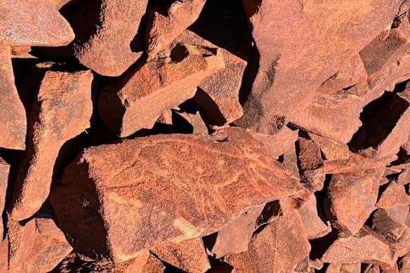 Plus d'un million de pétroglyphes sont dispersés dans le parc national de Murujuga.