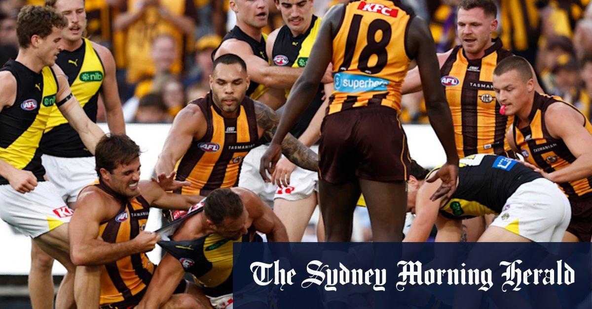 Richmond Tigers pilote le drapeau, mais James Sicile et les Hawthorn Hawks ont le dernier rire du MCG; Alastair Clarkson; Sam Mitchell; MCG