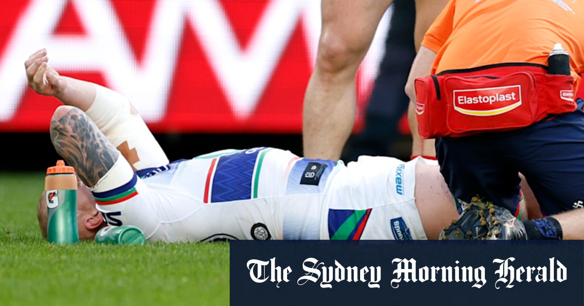 NSW Blues Brop Mitchell Barnett blessé, Alex Johnston marque le 200e essai alors que les guerriers de la NZ battent le sud de Sydney Rabbitohs