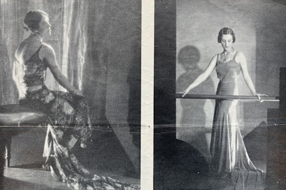 Les propriétaires de boutique de mode Zara Dickins (à gauche) et Betty James ont photographié pour le Herald (Melbourne) en 1929. Leur boutique, Magg, a été un succès dans ses incarnations des années 30 et 1950.