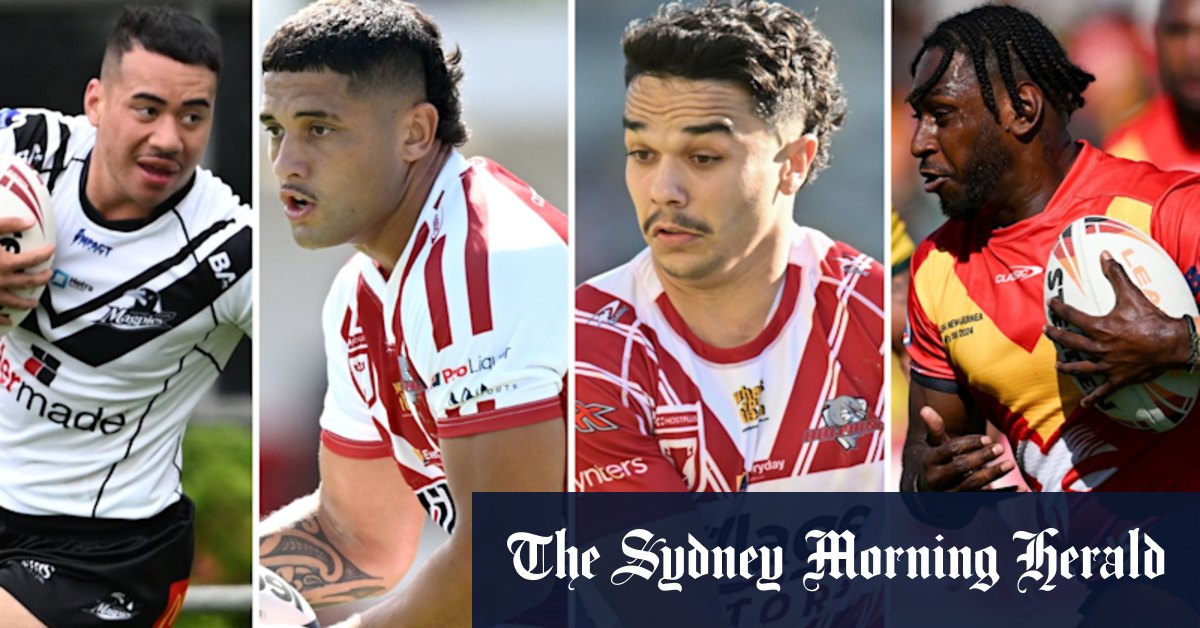 Les joueurs de premier plan de la Coupe du Queensland poussant pour les appels, y compris Latrell Siegwalt au milieu de la hache de Brisbane Broncos de Selwyn Cobbo