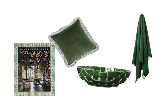 Vivant naturel par design; Coussin «Vérone»; Bowl «Pirt qui»; Jet «classique».
