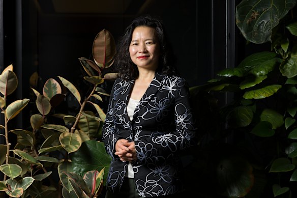 Le présentateur de Sky News, Cheng Lei, à Melbourne.