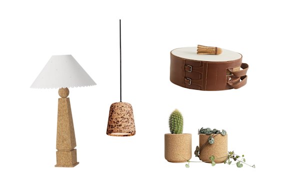 Lampe «obélisque»; Lumière pendentielle «matérielle»; Tamburello Set; Planteurs «Bloem».  
