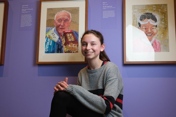 Tasha Rogoff, avec son portrait gagnant, 