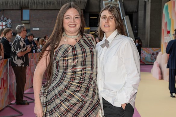 Stalter et son partenaire Maddie Allen lors de la première première.