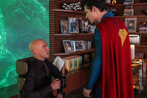 David Corenswet en tant que Superman avec Nicholas Hoult comme son ennemi juré, Lex Luthor.