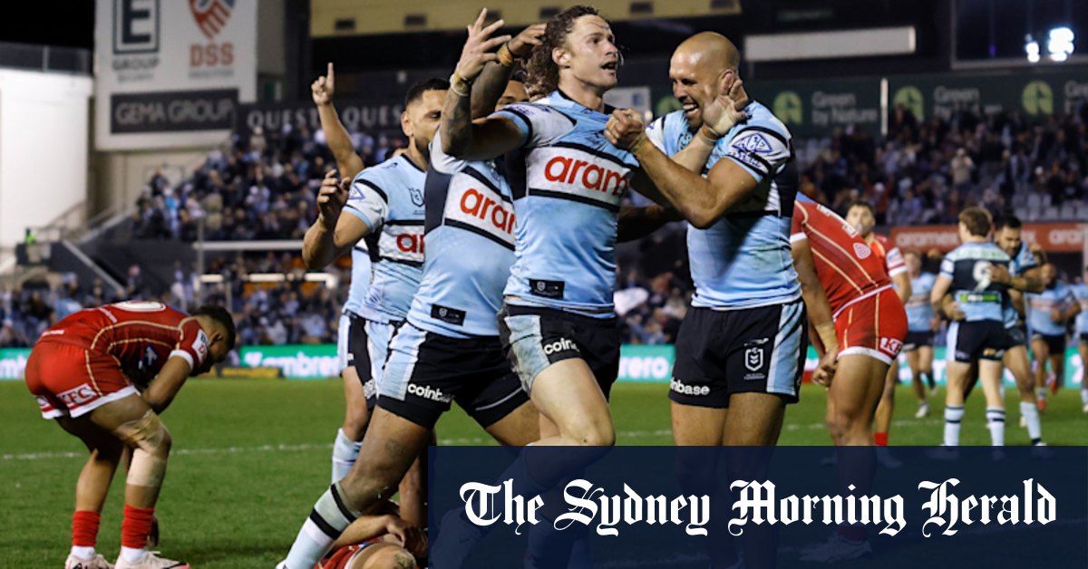 Les Sharks se faufilent dans le top huit avec une victoire cruciale contre les Dolphins