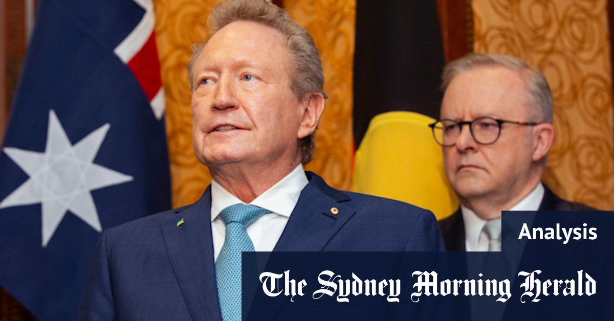 Pourquoi Twiggy Forrest est heureux de couper des oranges pour Team Australia