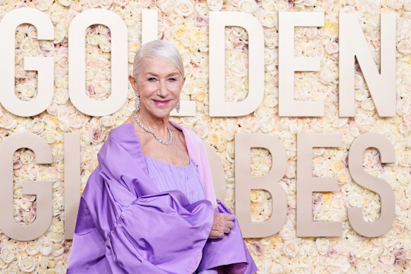 Superager Helen Mirren en janvier de l'année dernière, alors âgée de 78 ans.